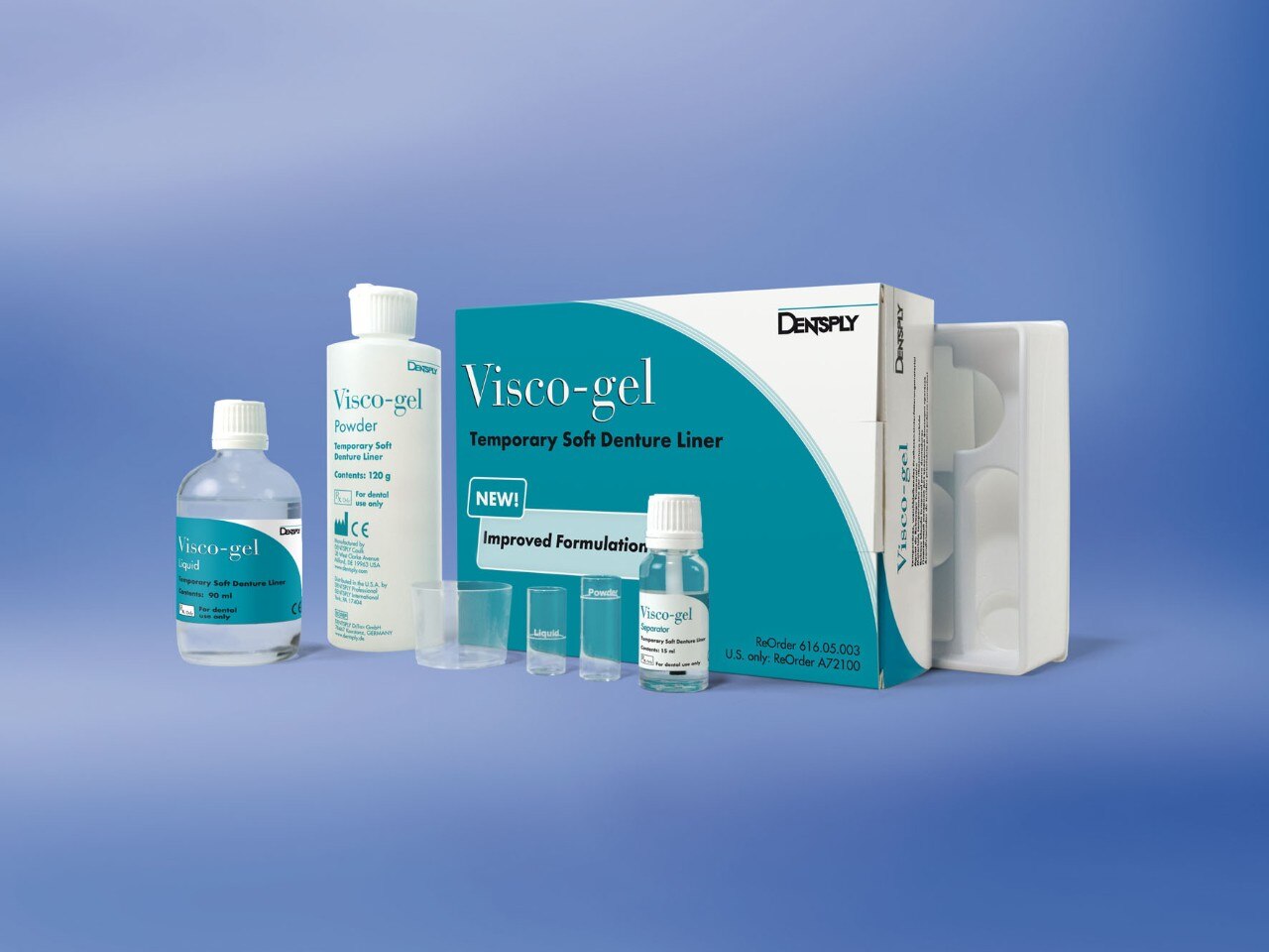 Visco-gel Tissue Conditioner Denture Liner Self Cure Ea product image