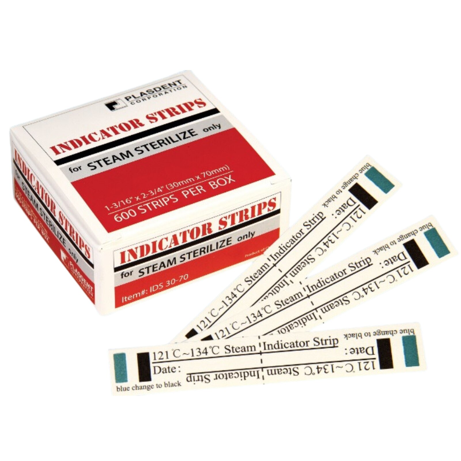 Plasdent - Indicator Strips (600Pcs/Bx) 1-3/16"X2-3/4", Steam, IDS30-70 thumbnail 3