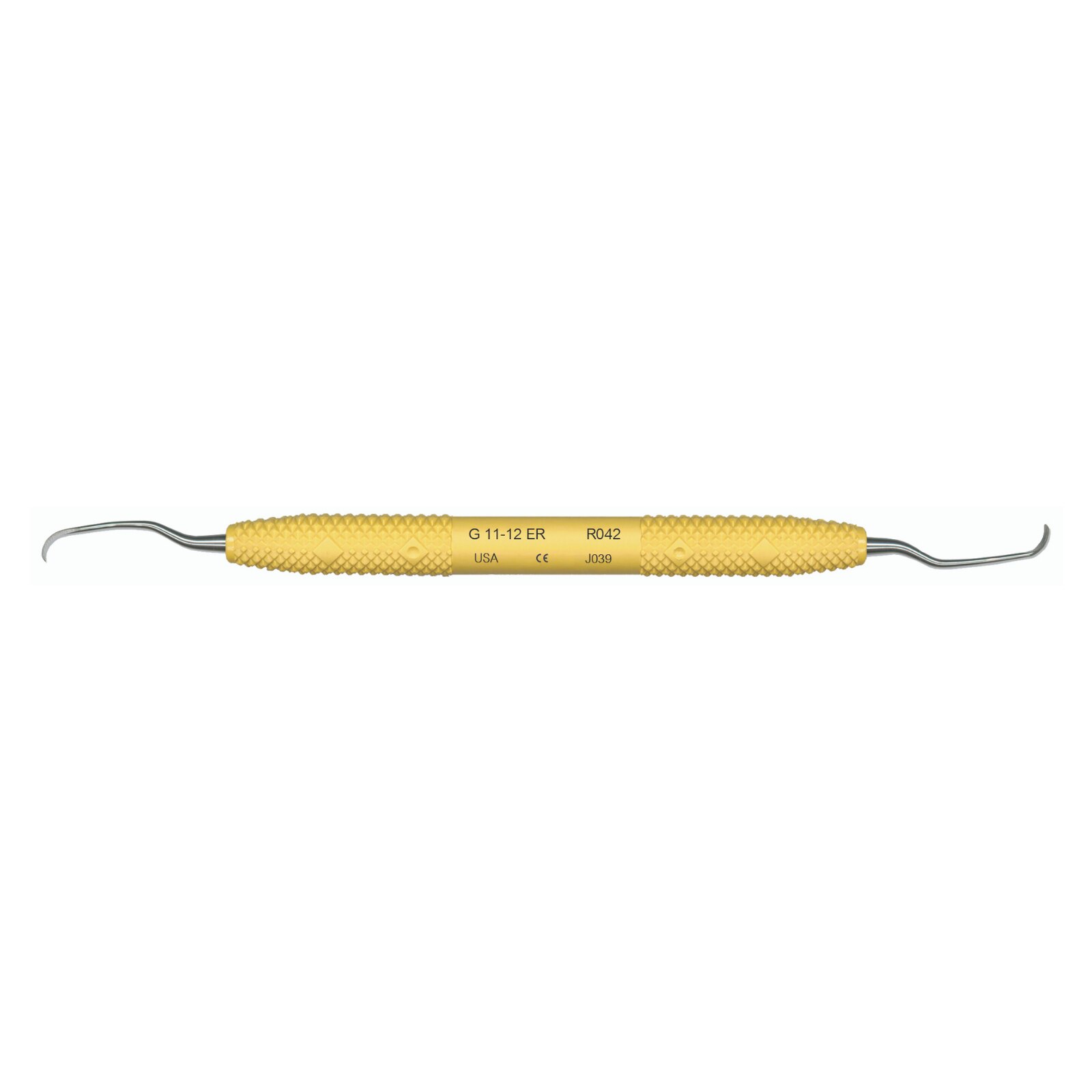 Amazing Gracey Curette, Double-Ended, 11/12, Extended Reach, Yellow, 1/Pk, R042 product image