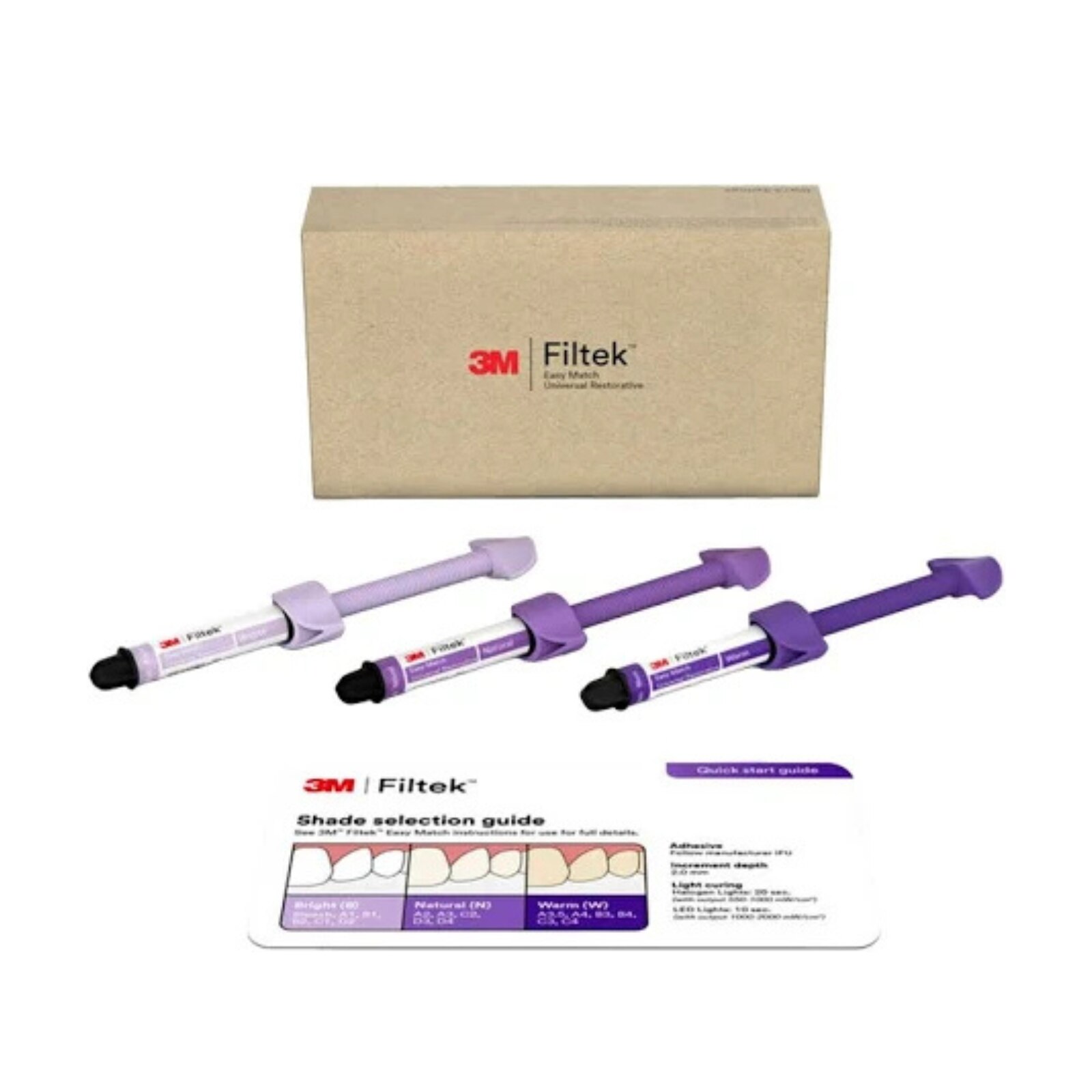 Filtek Easy Match Flowable 2gm Syringe 3/Pk Intro Kit Assorted product image