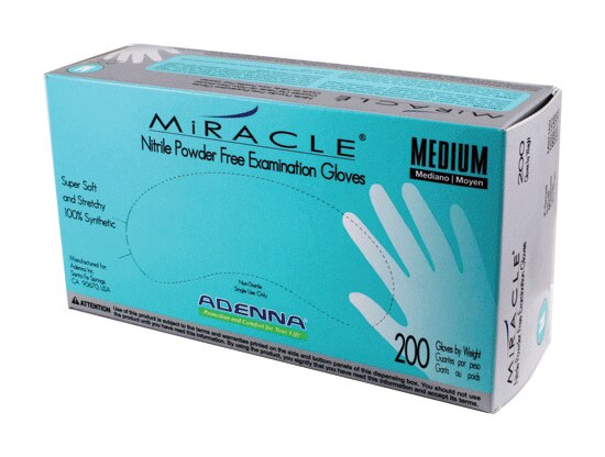 Adenna Miracle Nitrile Exam Gloves, Powder-Free, Small, 200/Box, MIR162 thumbnail 4
