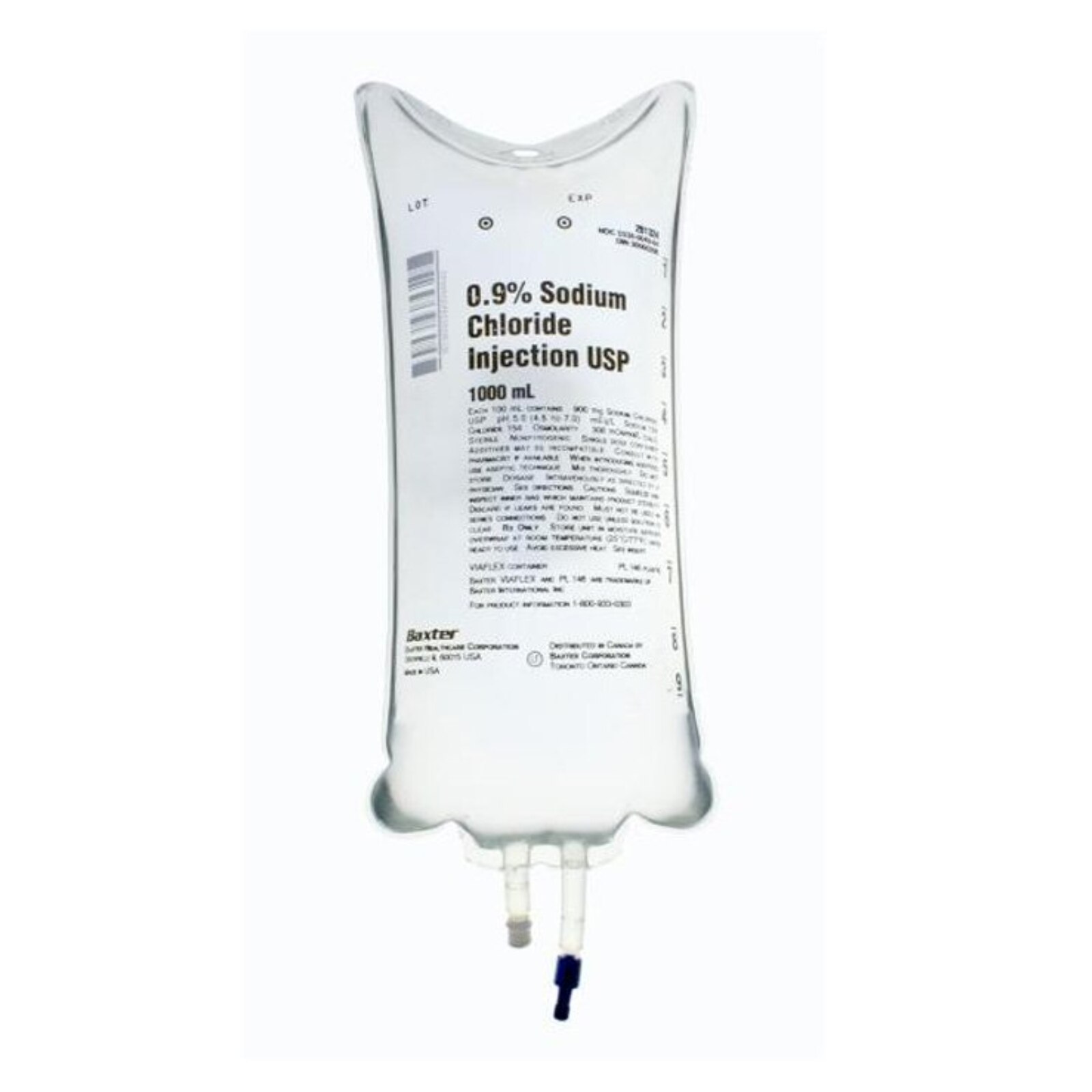 Viaflex IV Injection Solution Sodium Chloride 0.9% 1000mL Plastic Container Ea thumbnail 8
