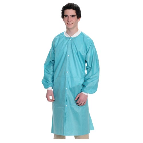 Easy-Breathe Lab Coat Medical Blue Large 10/Pk product image