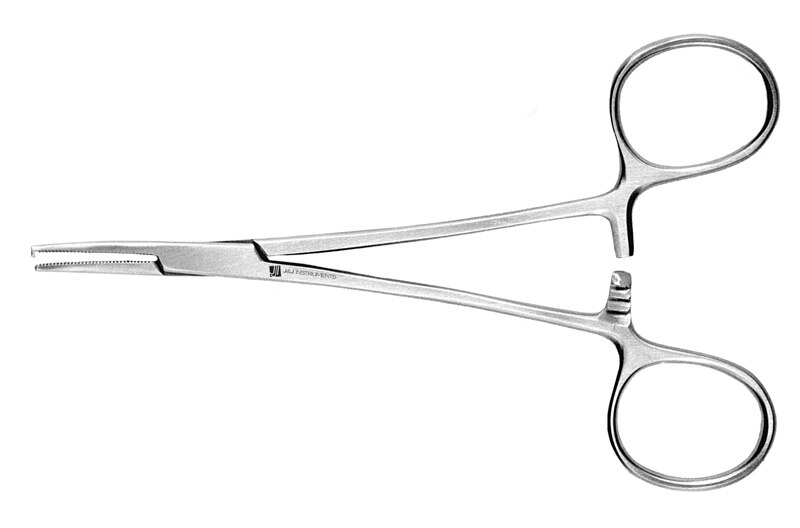 Mosquito Forcep 5'' Curved W/Hook product image