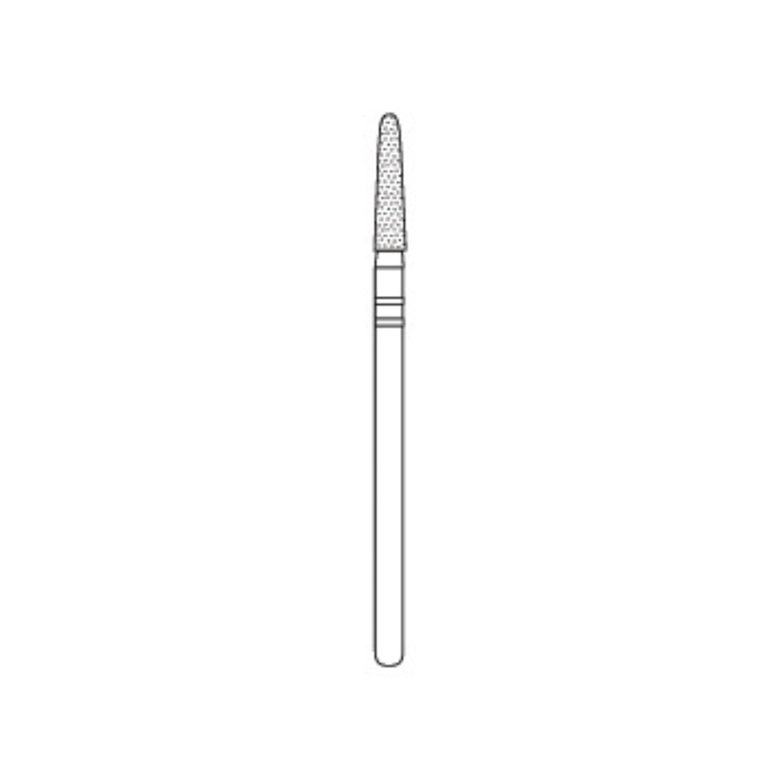 #X772.10 Coarse Two Striper® Lab Diamond Bur Round-End Taper HP product image