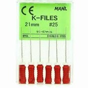 Mani K-Files 21mm #25 6/Bx