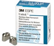 3M Unitek SS Primary Molar Crowns, 900114, Upper Left First Primary Molar, Size 4, 5 Crowns
