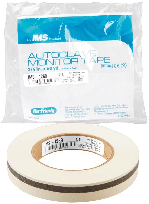 IMS Autoclave Monitor Tape, 60 yd, Black, 1/Pk, IMS-1269 thumbnail 5