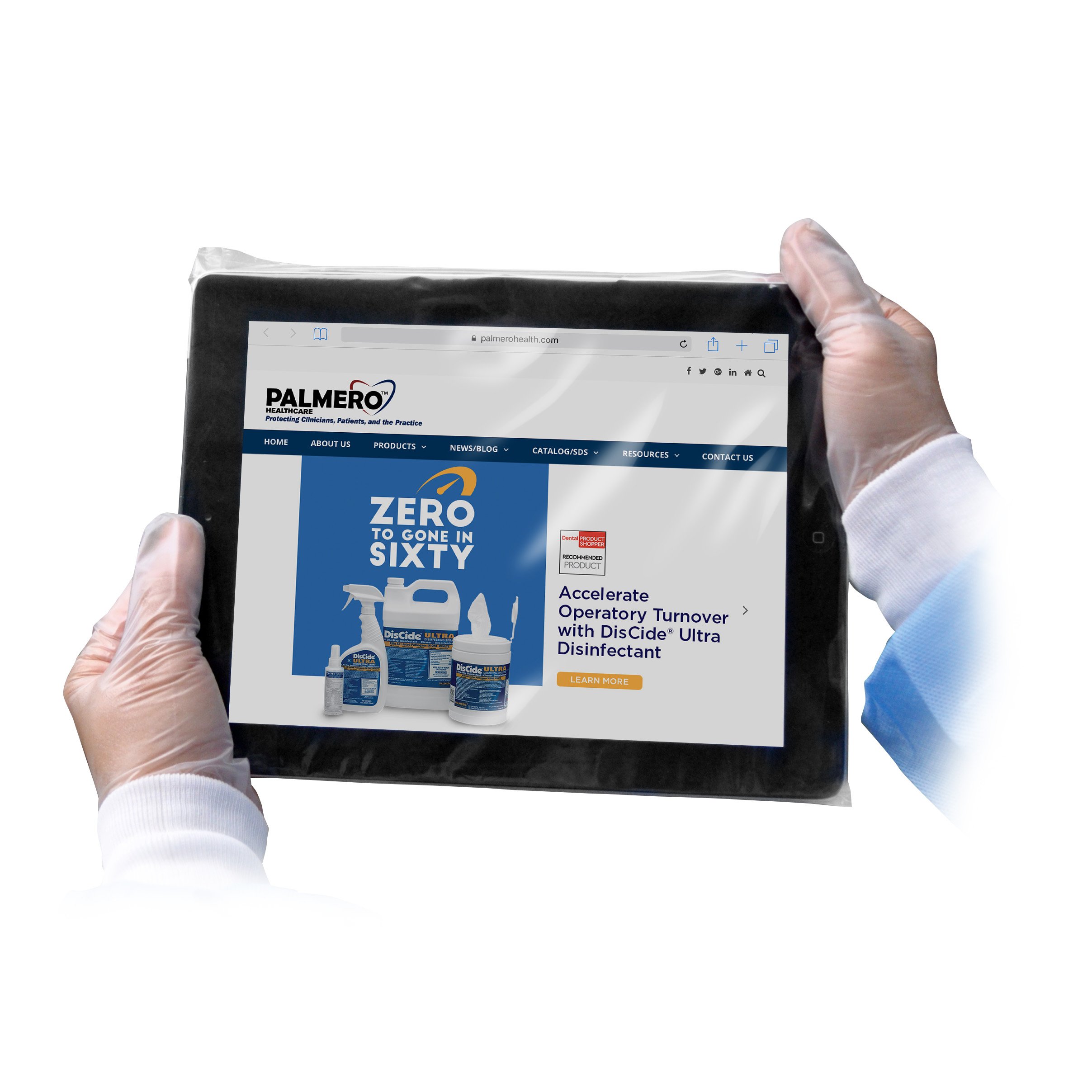 Disposable Tablet Barrier Sleeves, 8" x 11.5", Clear, 100/Pk thumbnail 22