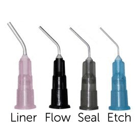 Pre-Bent Applicator Tips 20g Black 100/Pk product image