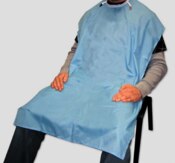 Plastic Bib Knee 27x40 Blue Ea