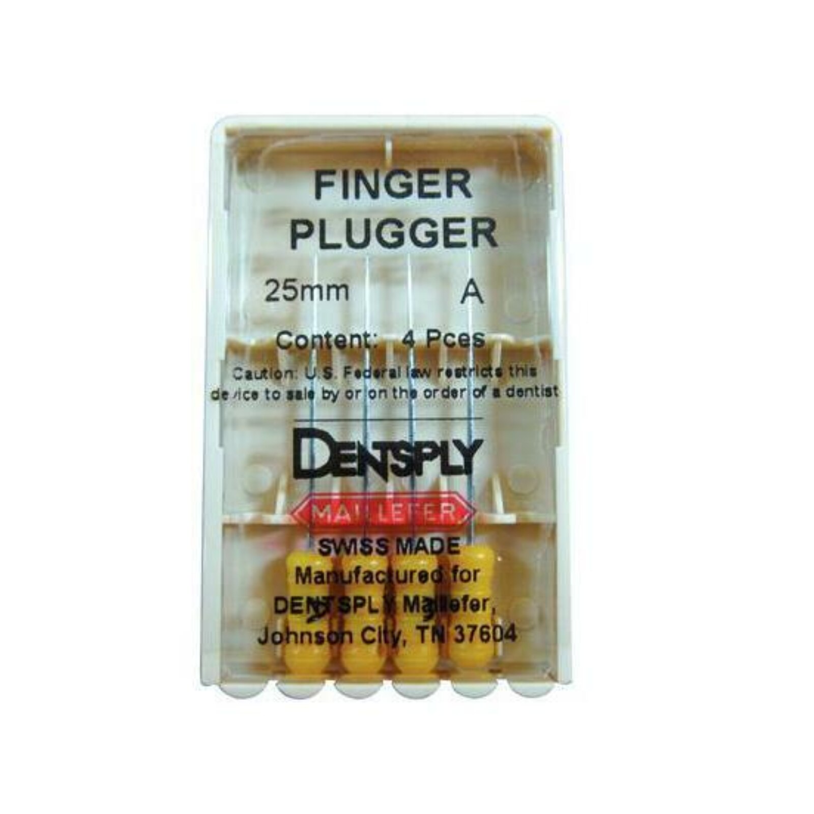 Finger Plugger 25 mm A Yellow Conical 4/Bx thumbnail 6