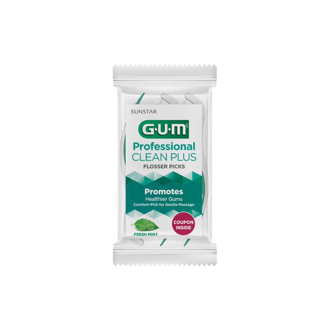 GUM Professional Clean Plus Flosser Picks 2 x 48/Box product image