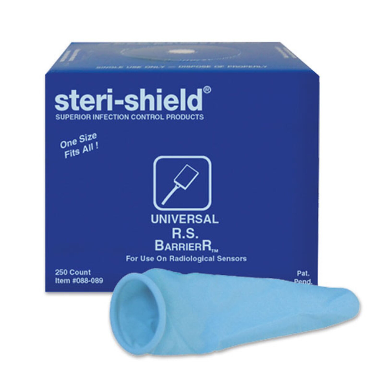 R.S. Barrier™ Blue Natural Rubber Latex Box of 250 thumbnail 5