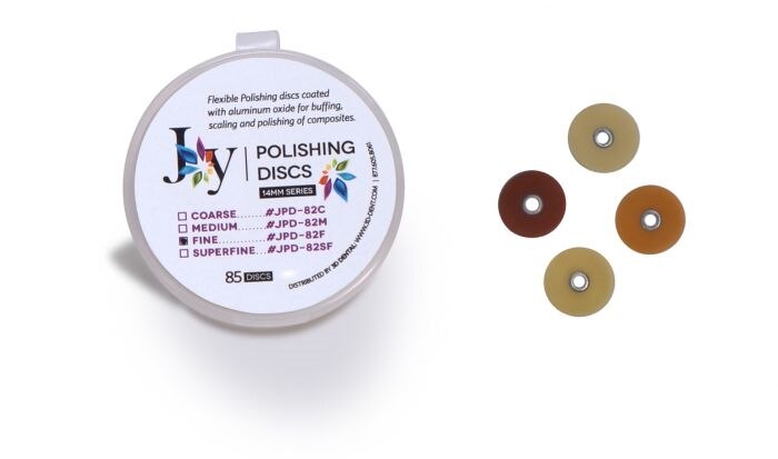 Joy Polishing discs 14mm Coarse Jar of 85, JPD-82C - Joy Polishing discs 14mm Coarse Jar of 85, JPD-82C - Image 1