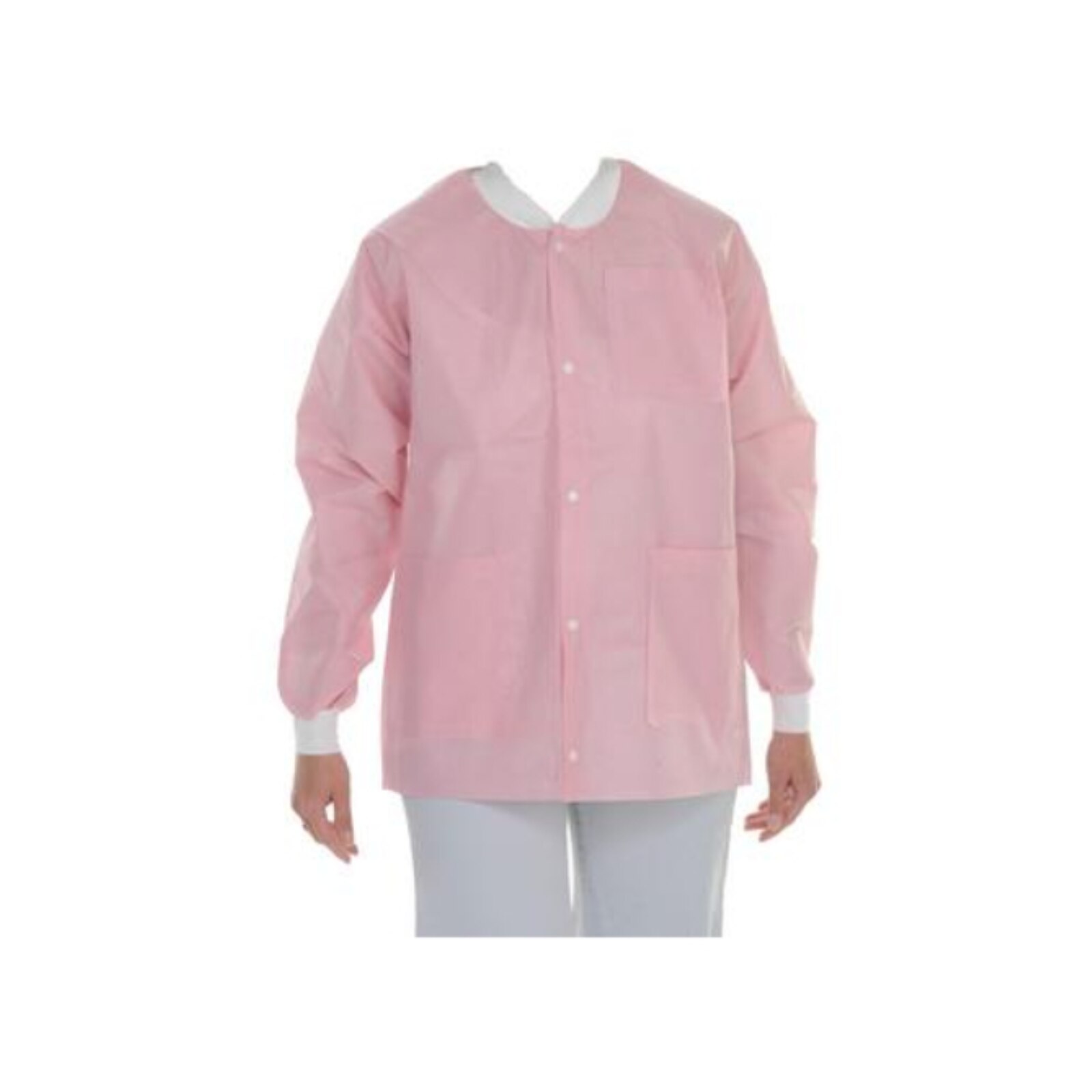Extra-Safe Pink Jacket X-Large Latex-Free Fluid Resistant AAMI Level 3 Pack of 10 product image