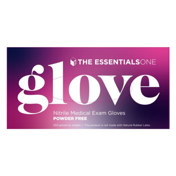 Essentials One Nitrile Gloves 300/Box Medium DC Dental