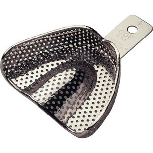 Coe Nickel-Plated Metal Perforated Regular Impression Trays, # 4, Medium, Upper, 1/Pk, 260041 thumbnail 9