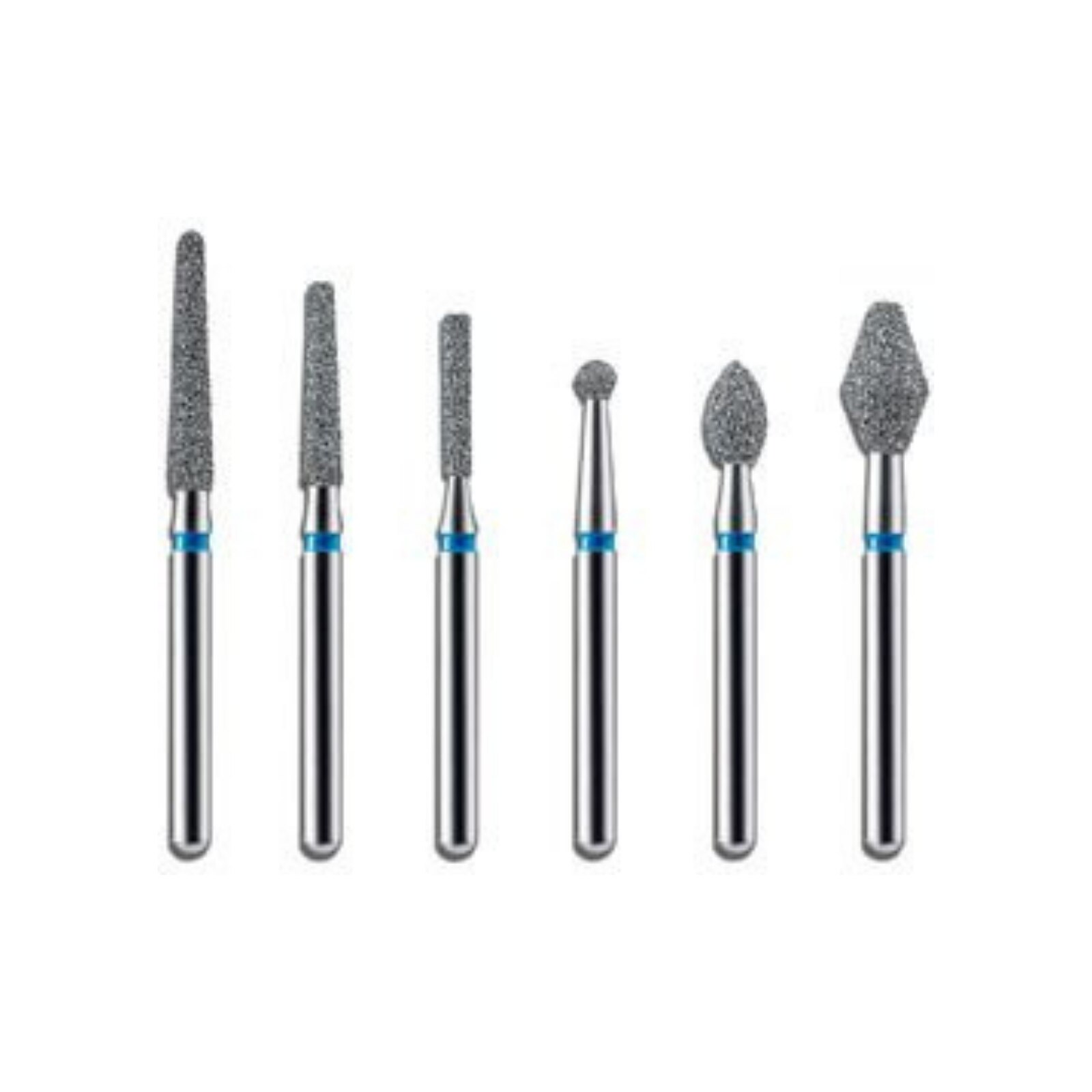 #FG006 Coarse BluWhite Diamond Bur Curettage FG Pack of 5 thumbnail 2
