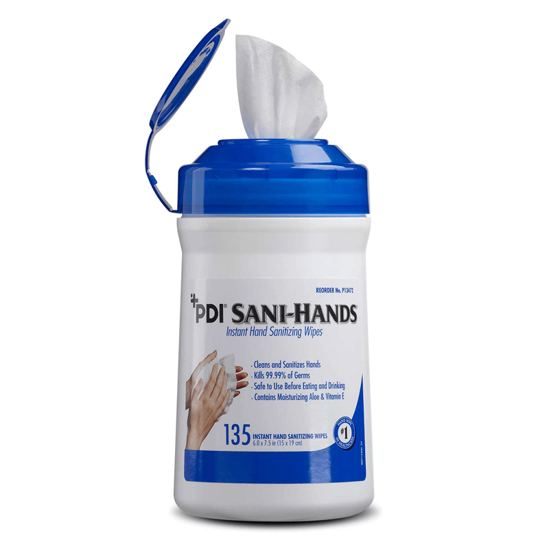 Sani-Hands Sanitizing Wipes Canister Fragrance Free 135/CN thumbnail 9