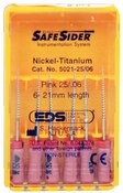 Safesiders Reamers NiTi 21mm #25 .06T 6/Pk