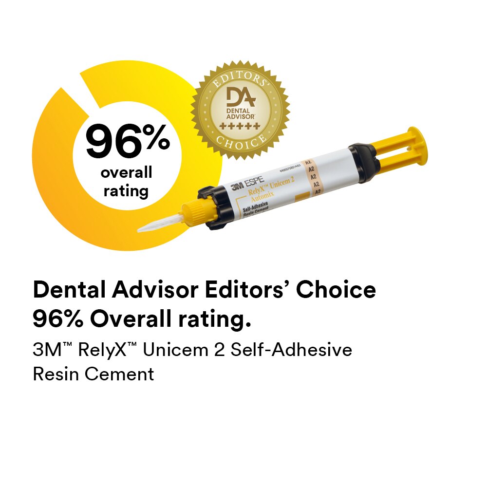 RelyX Unicem 2 Self-Adhesive Resin Cement, Automix Syringe Refill, 8.5 g, A2 Universal, 1/Pk product image