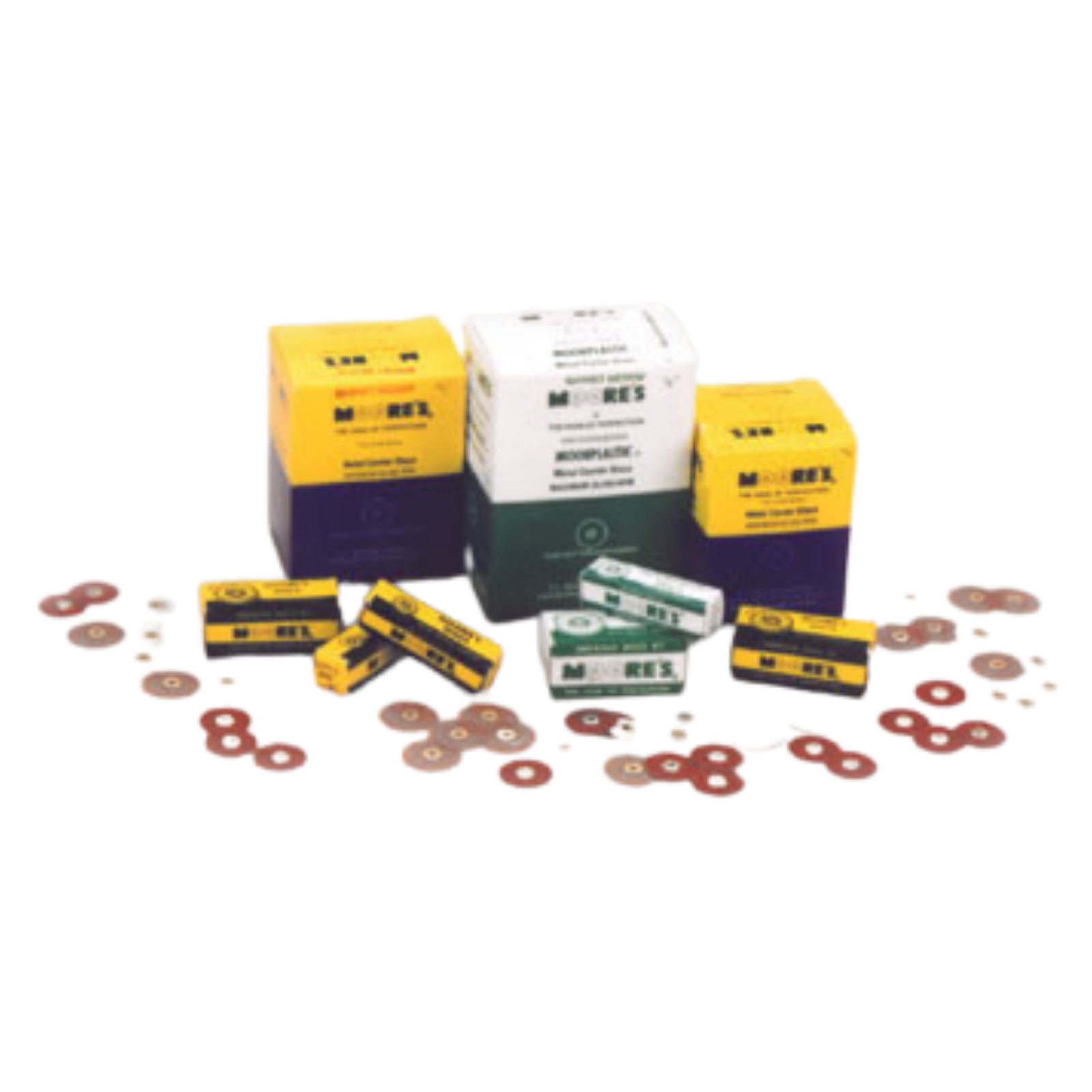 Paper Discs Brass Center 3/4" Garnet Coarse 200/Pk thumbnail 3