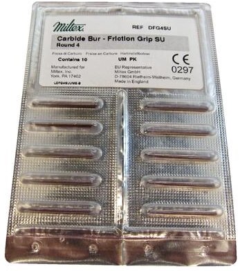 Surgical Carbide Burs, FGSL, Round, # 4, 1.4 mm, 10/Pk, DFG4SU thumbnail 10