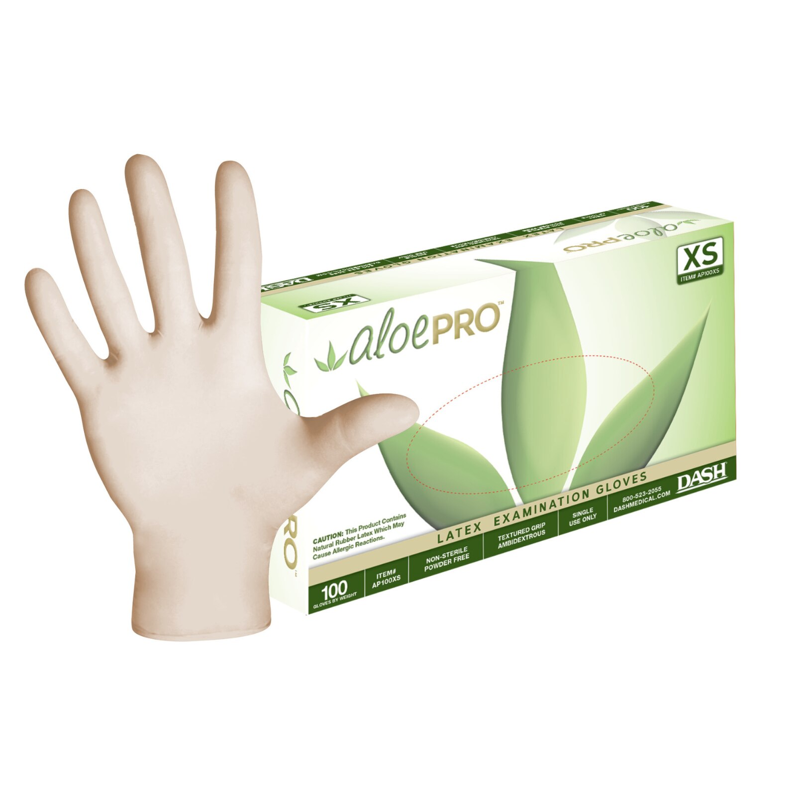 Latex Exam Gloves Small Natural Non-Sterile thumbnail 5