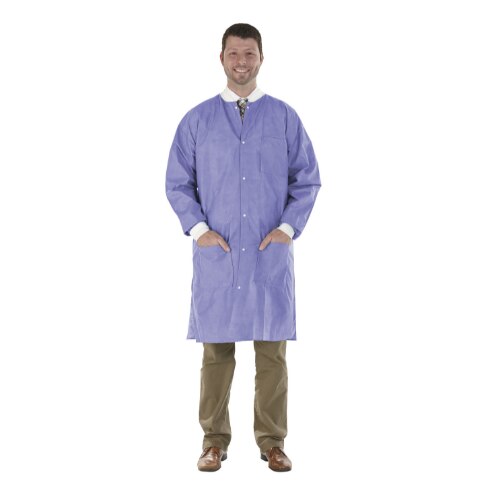SafeWear Disposable High Performance Lab Coat, Medium, Plum Purple, 12/Pk, 8109-B thumbnail 11