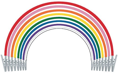 Plastic Non-Stretch Bib Clips, Peach, 3/Pk, BCNPE product image