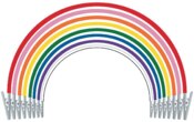 Bib Clip 3/Pk Plastic Non-Stretch Peach
