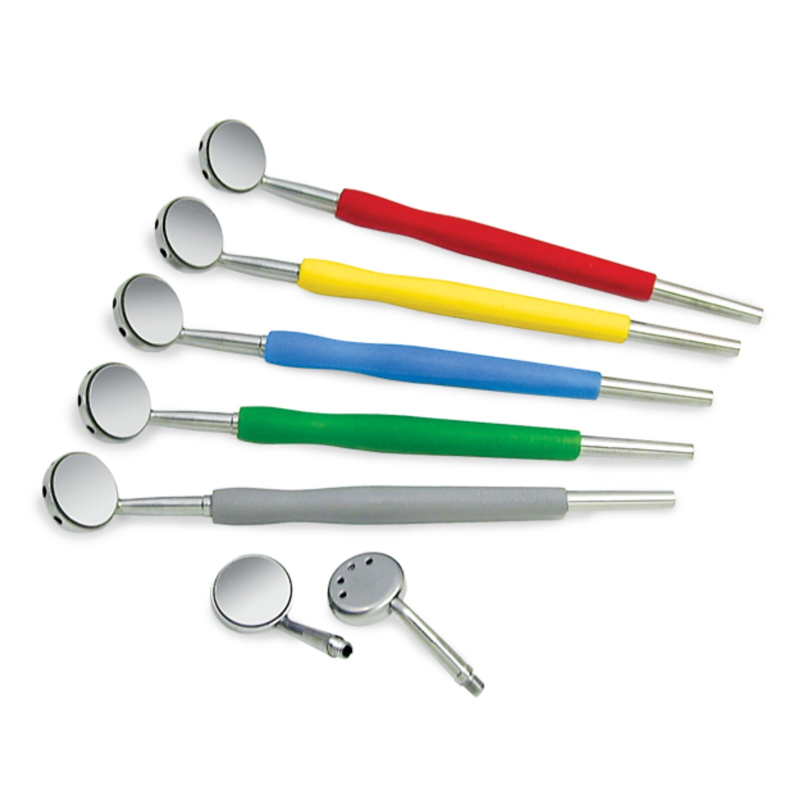 Mirror Suction, with Single-Ended Handle, Blue, 1/Pk, 254055 thumbnail 4