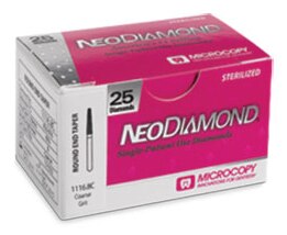 NeoDiamond Operative Diamond Single-Use Bur, FG, Pointed Taper, 1.8 mm, Coarse, 25/Pk 1718.10C thumbnail 10