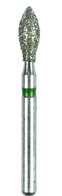 Diamond Burs, FG, Pointed Football, Coarse, Green, 2.3 mm, 368-023C, 5/Pk, C15C thumbnail 6