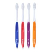 GUM Toothbrushes Adult DomeTrim Ultra-Soft Compact 12/Pk