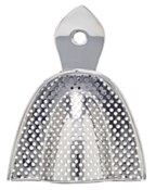 SS Edentulous Tray #4 Small Upper Perforated