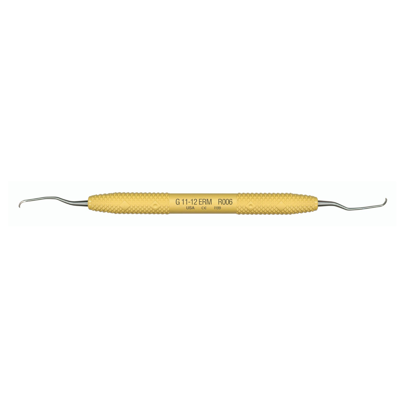 Amazing Mini Gracey Curette, Double-Ended, 11/12, Extended Reach, Yellow, 1/Pk, R006 product image