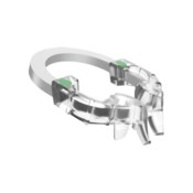 iMatrix Clear Rings Green Standard 2/Pk