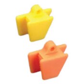 EXTND Silicone Mouth Props Small Pedo 2/Pk Yellow/Orange