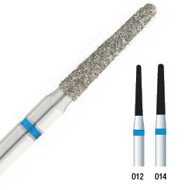 Diamond Burs, FG, Long Round End Taper, Fine, Red, 1.4 mm, 856L-014F, 5/Pk, C3SSF thumbnail 4