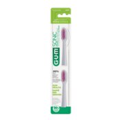 GUM Sonic Power Toothbrush Replacement Heads 2x2/Pk White