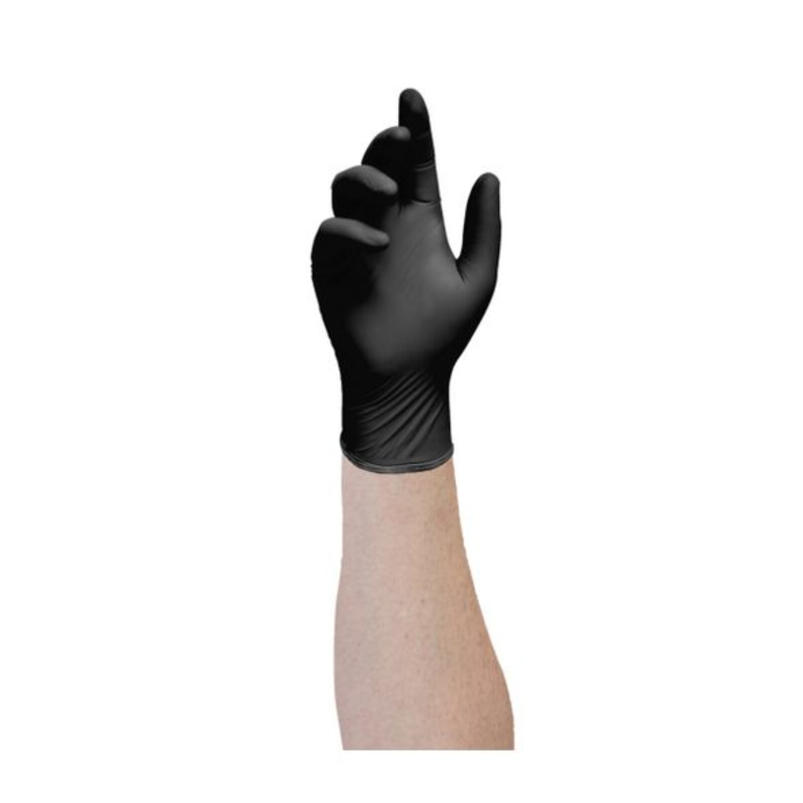 Black Nitrile Gloves 100/Bx X-Small thumbnail 2