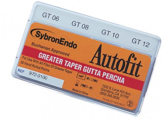 Autofit Hand Rolled Gutta Percha Points Cones 100/Pk product image