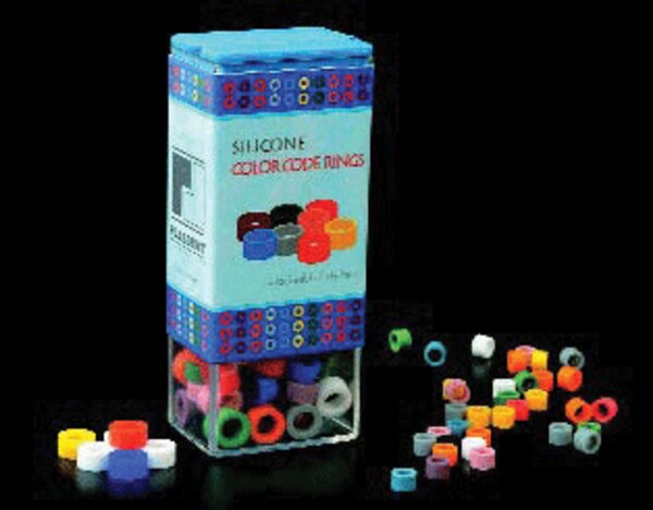 Color Code Rings 60/Pk Yellow | DC Dental