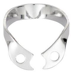 Hygenic Rubber Dam Clamp, Gloss Finish, # W00, Wingless, 1/Pk, H02769 thumbnail 3