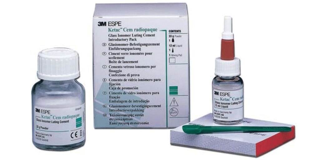 Ketac Cem Radiopaque Glass Ionomer Luting Cement, Powder Refill, 33 g, 1/Pk product image