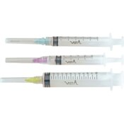 Appli-Vac Pre-Tipped Syringes 3cc 27ga Yellow 100/Box