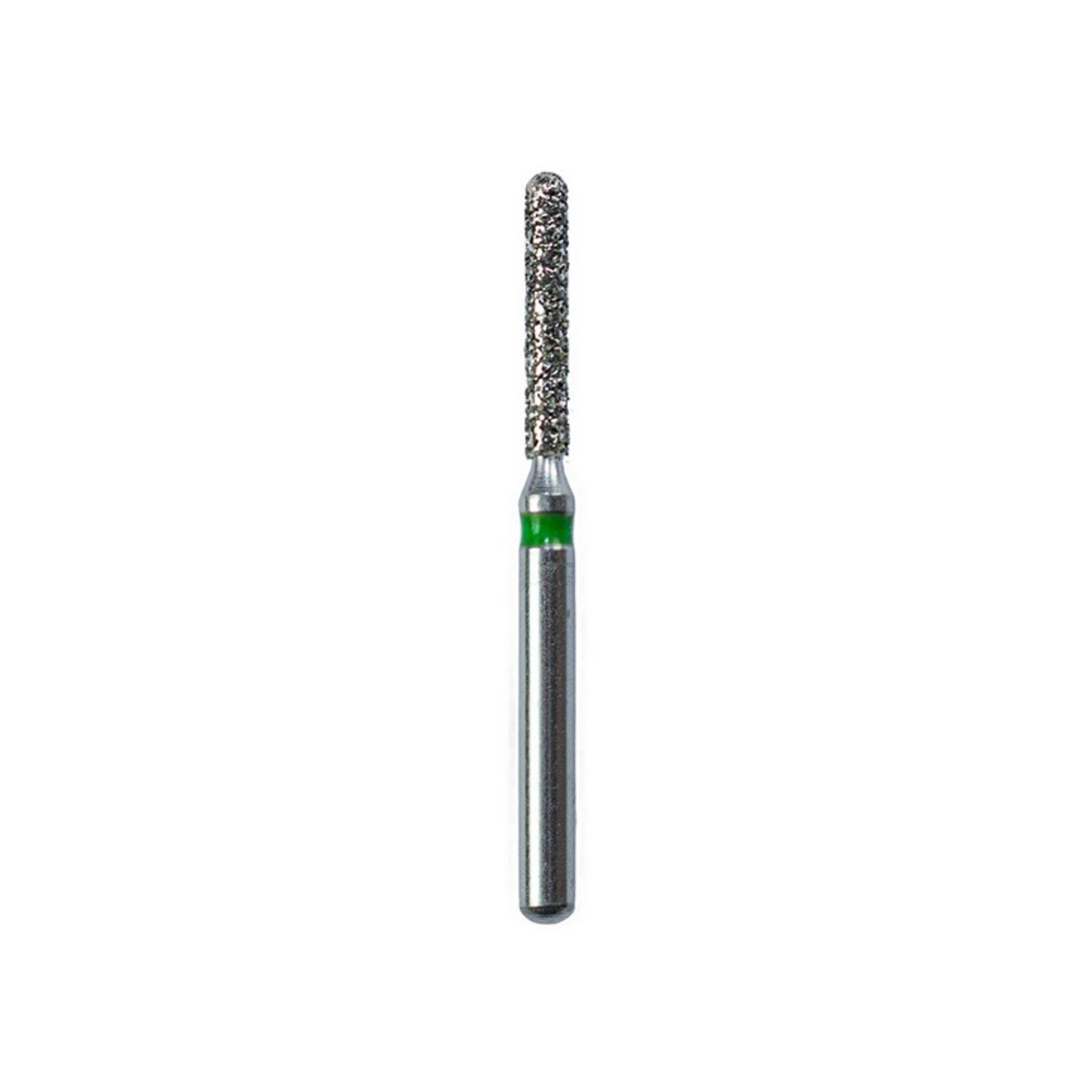 Piranha Diamond Single-Use Burs, FG, Round End Cylinder, # 881-012, 1.2 mm, Coarse, Green, 25/Pk, 881-012C thumbnail 6