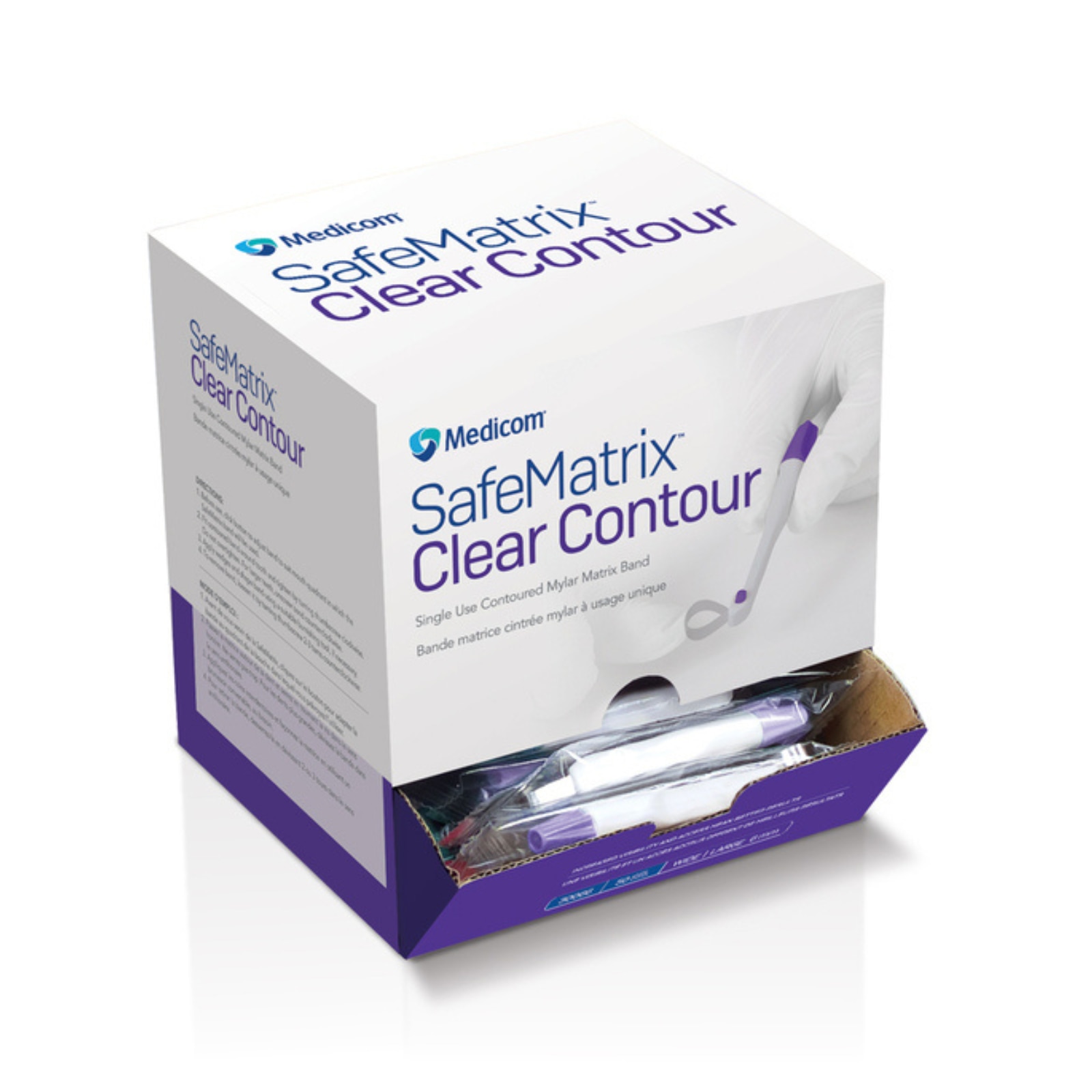 SafeMatrix Clear Contoured Matrix Band 50/Bx thumbnail 5